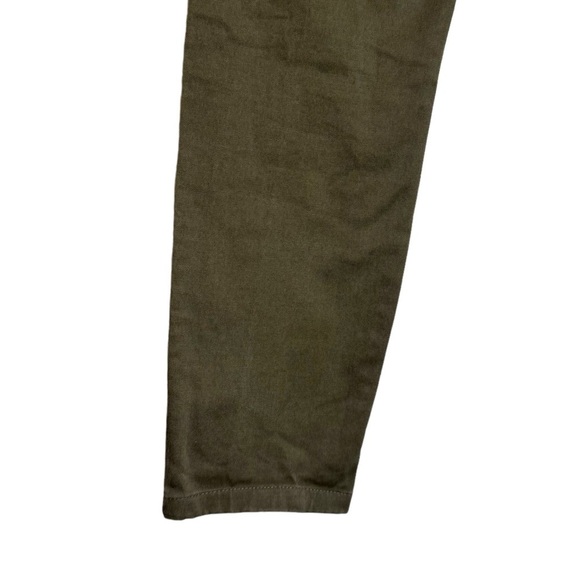 J. Crew Ankle Jeans Olive Cropped Vertical Contrasting Red and White Stripes 27 - Picture 10 of 16
